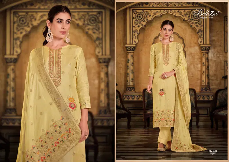 Belliza Saanvi Vol 2 Viscose Embroidered Dress Material Collection